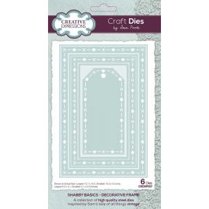 Creative Expressions / Sam Poole Craft Dies - Shabby Basics - Decorative Frame [CEDSP027]